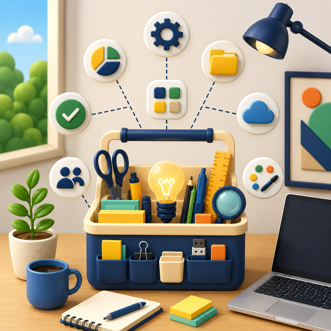 Creative workflow illustration for Zikku