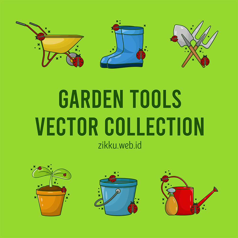 Garden Tools Vector Collection